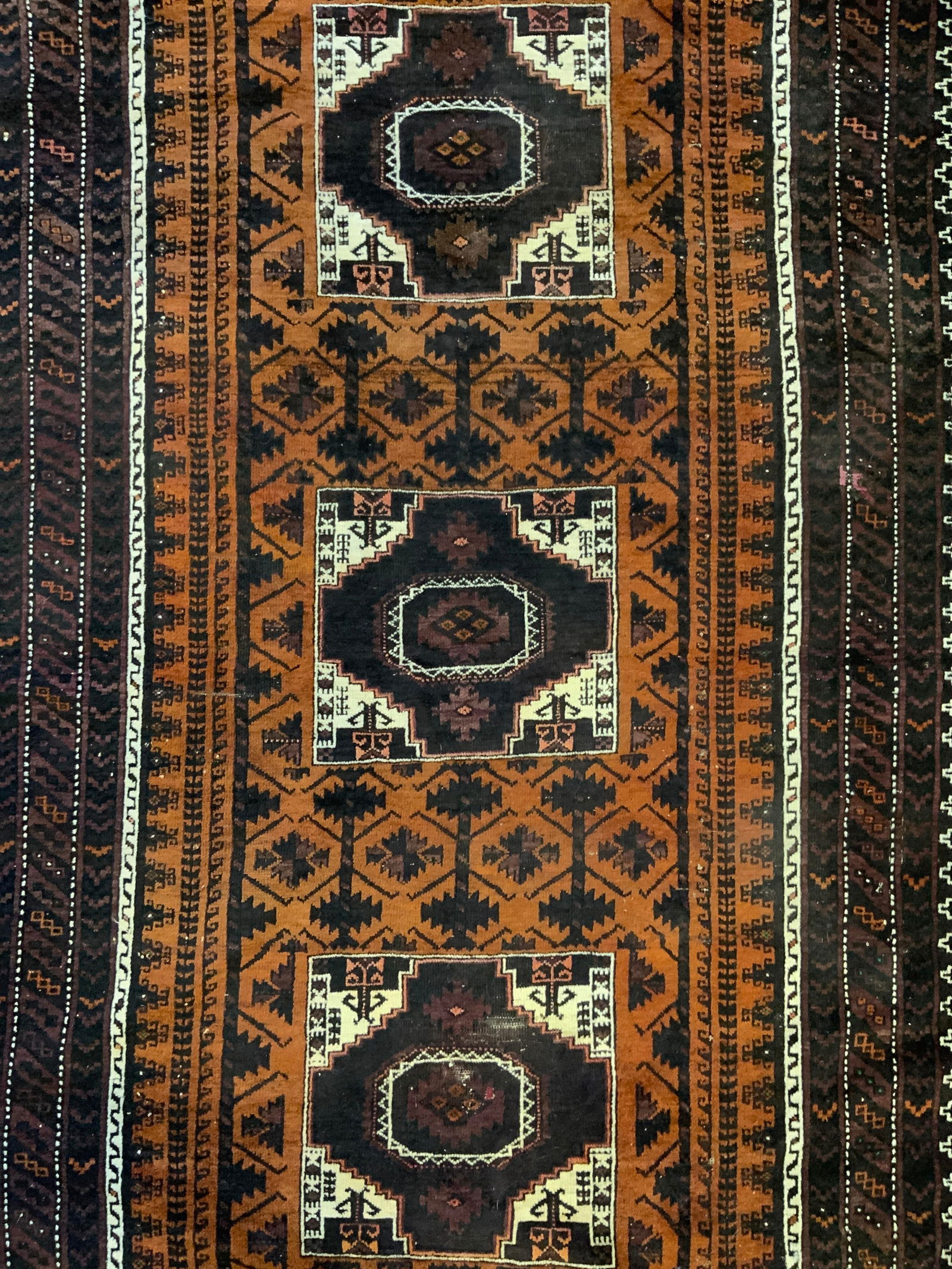 Afghan Handmade Baluch Runner Wool Area Rug (1 of 8)