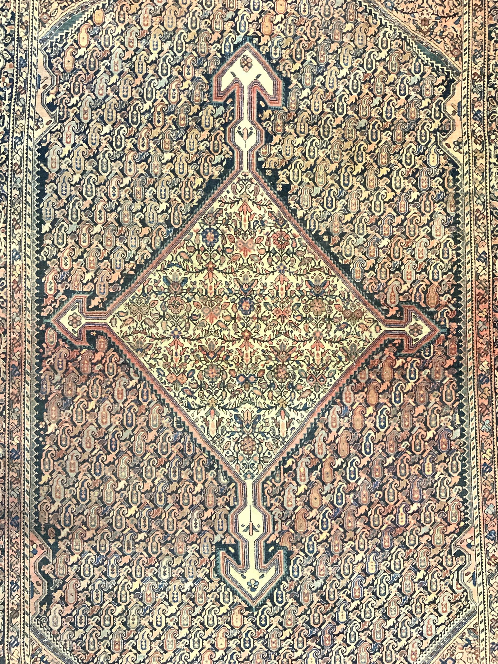 Antique Oriental Handmade Wool Rug (1 of 8)