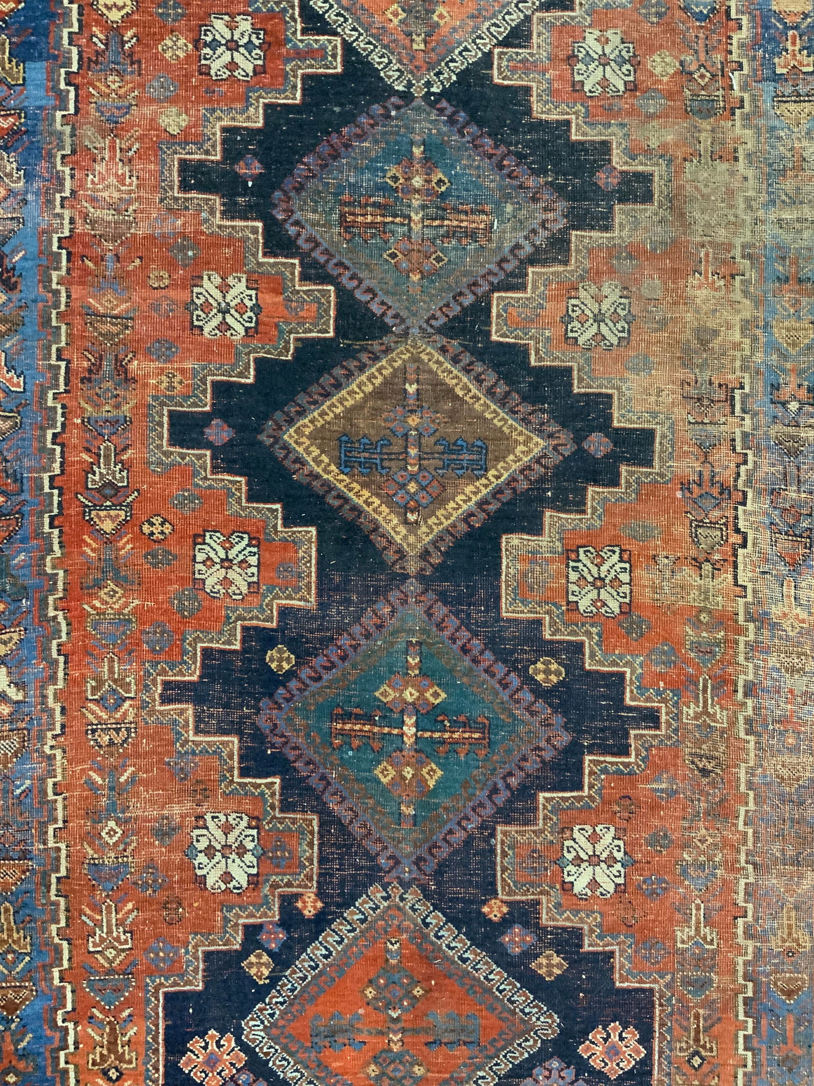 Antique Handmade Persian Wool Rug (1 of 8)