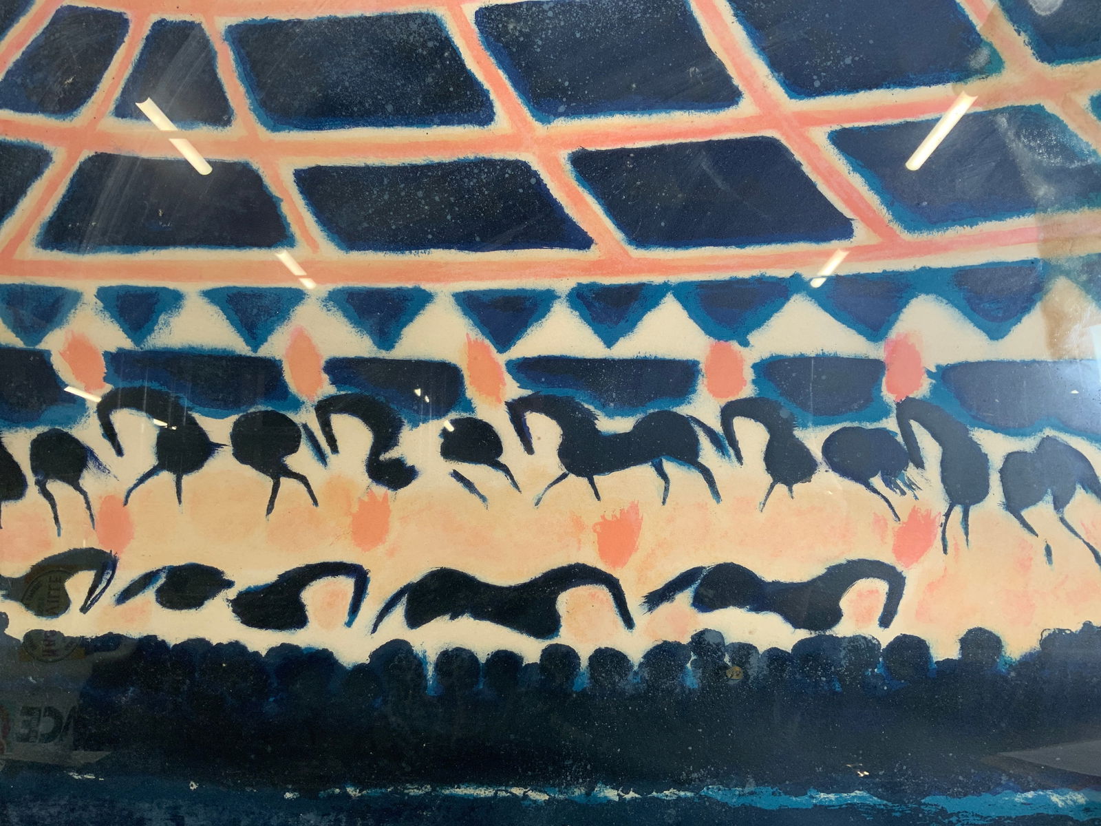 Andre Brasilier LaRonde Des Chevaux De Cirque 1929: Lithograph on paper. Art by Andre Brasilier, 1929. Titled La Ronde Des Chevaux De Cirque. Signed in lower right corner. Limited edition number 32/200. Subject depicts horse running around the ring of