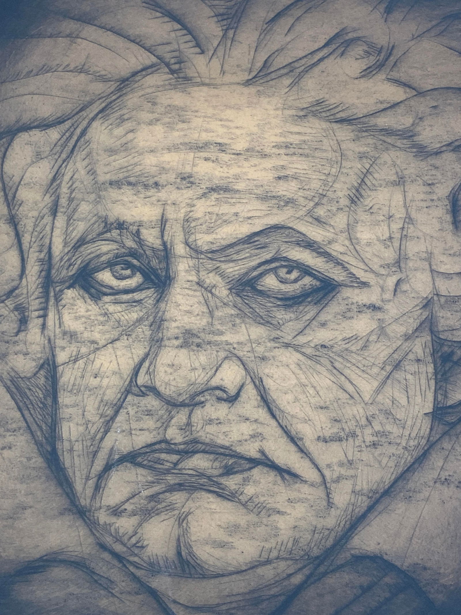 Enrico Glicenstein Old Womans Portrait Drypoint (1 of 10)