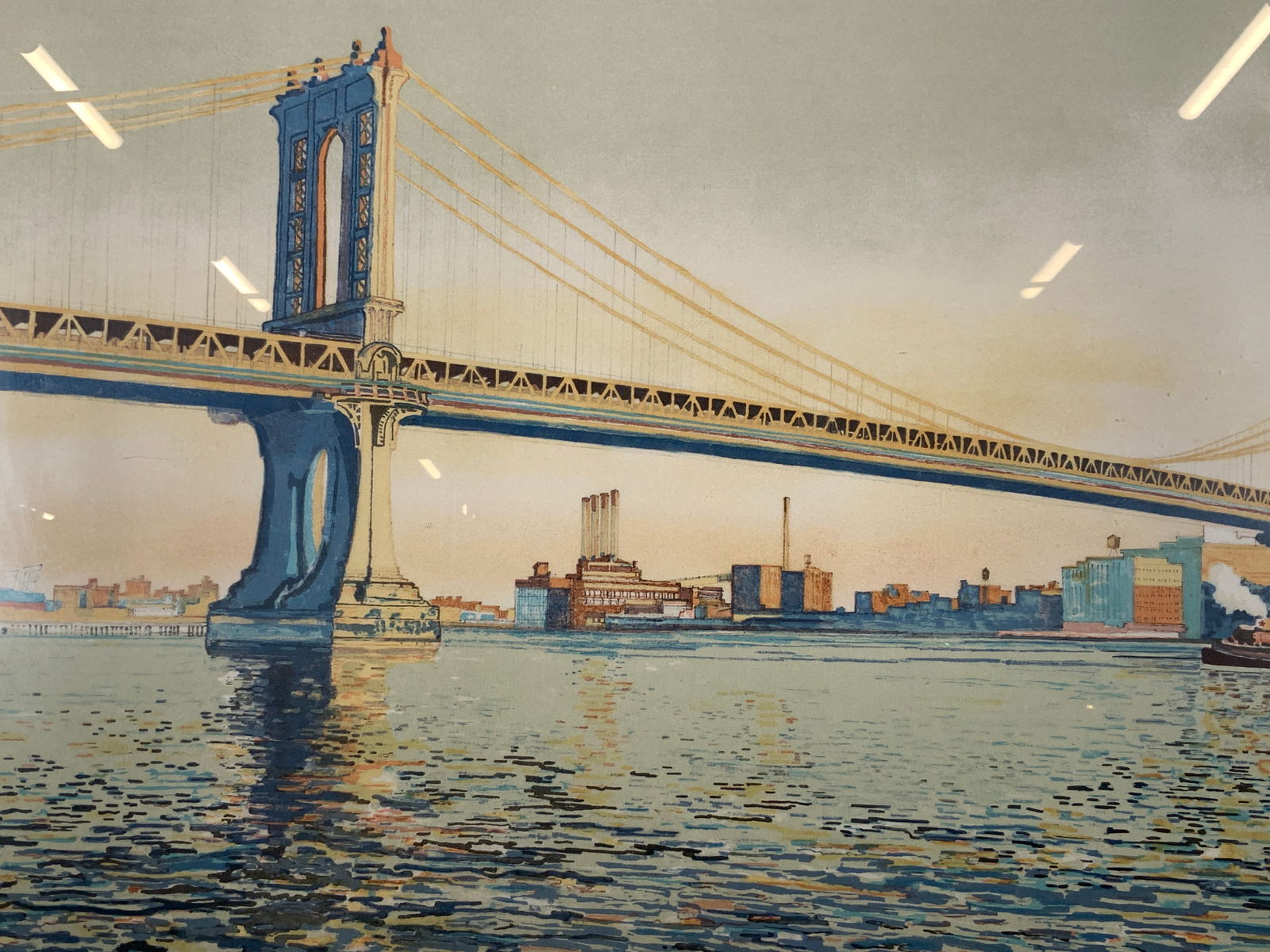Gabriel Hyppolite Manhattan Bridge Lithograph (1 of 14)