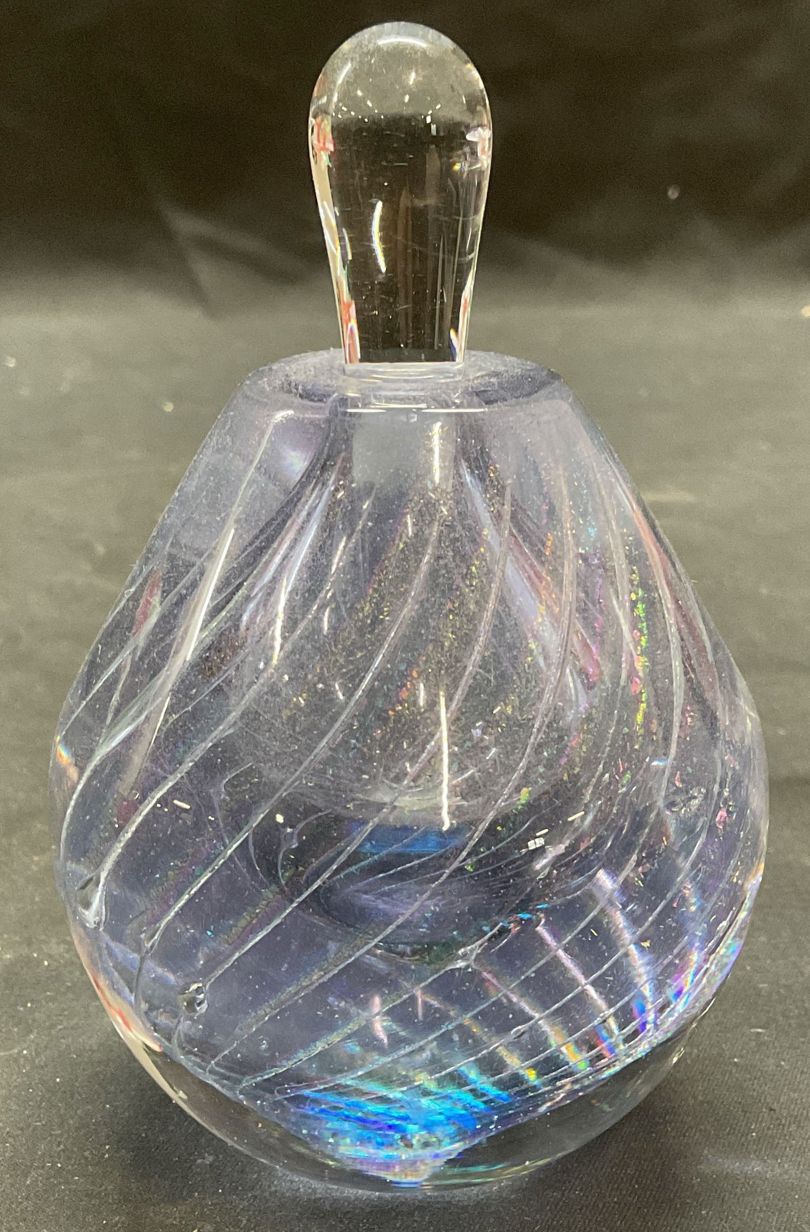 Eickholt Iridescent Art Glass Perfume Bottle 1987 (1 of 6)