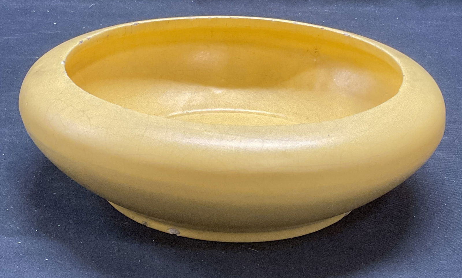 Vintage HAEGER Yellow Art Pottery Vase Bowl USA (1 of 6)