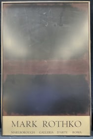 Original 1971 Mark Rothko Exhibition Lithograph