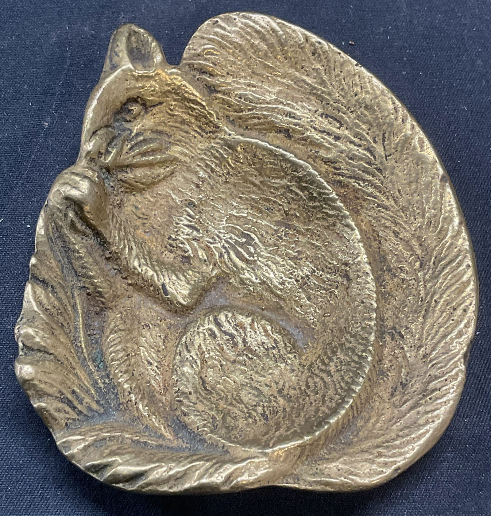 Vintage Brass Squirrel Trinket Dish (1 of 6)