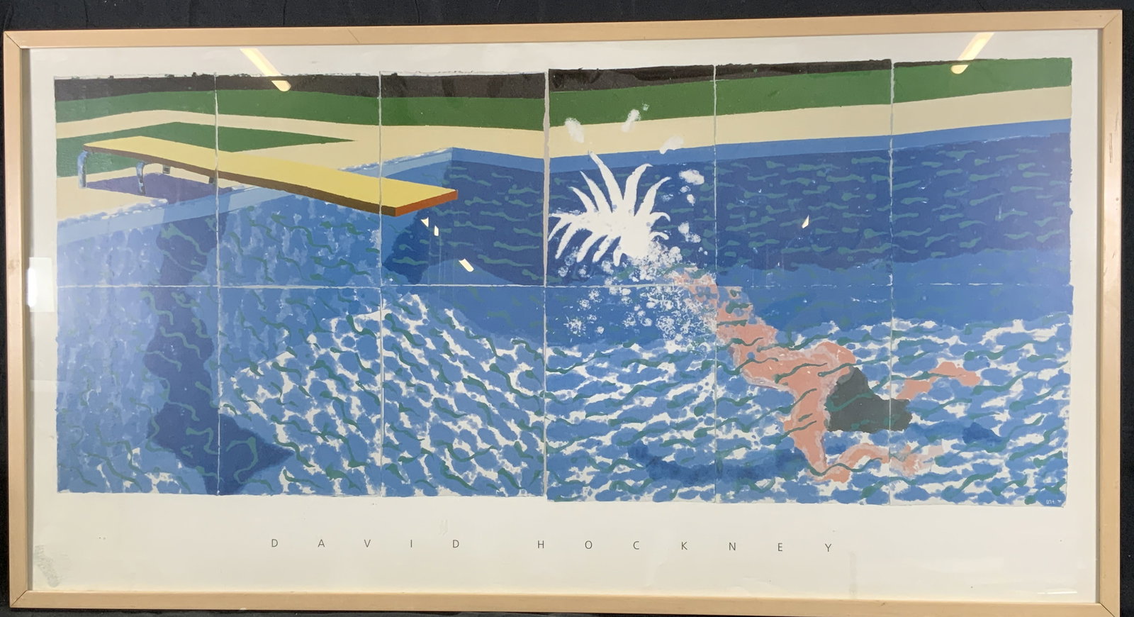 David Hockney Framed The Diver Lithograph (1 of 8)