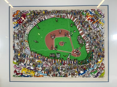 1982 James Rizzi Ltd. Ed. Great American Pastime