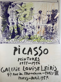 PICASSO Peintures 1955 Mourlot Exhibition Litho
