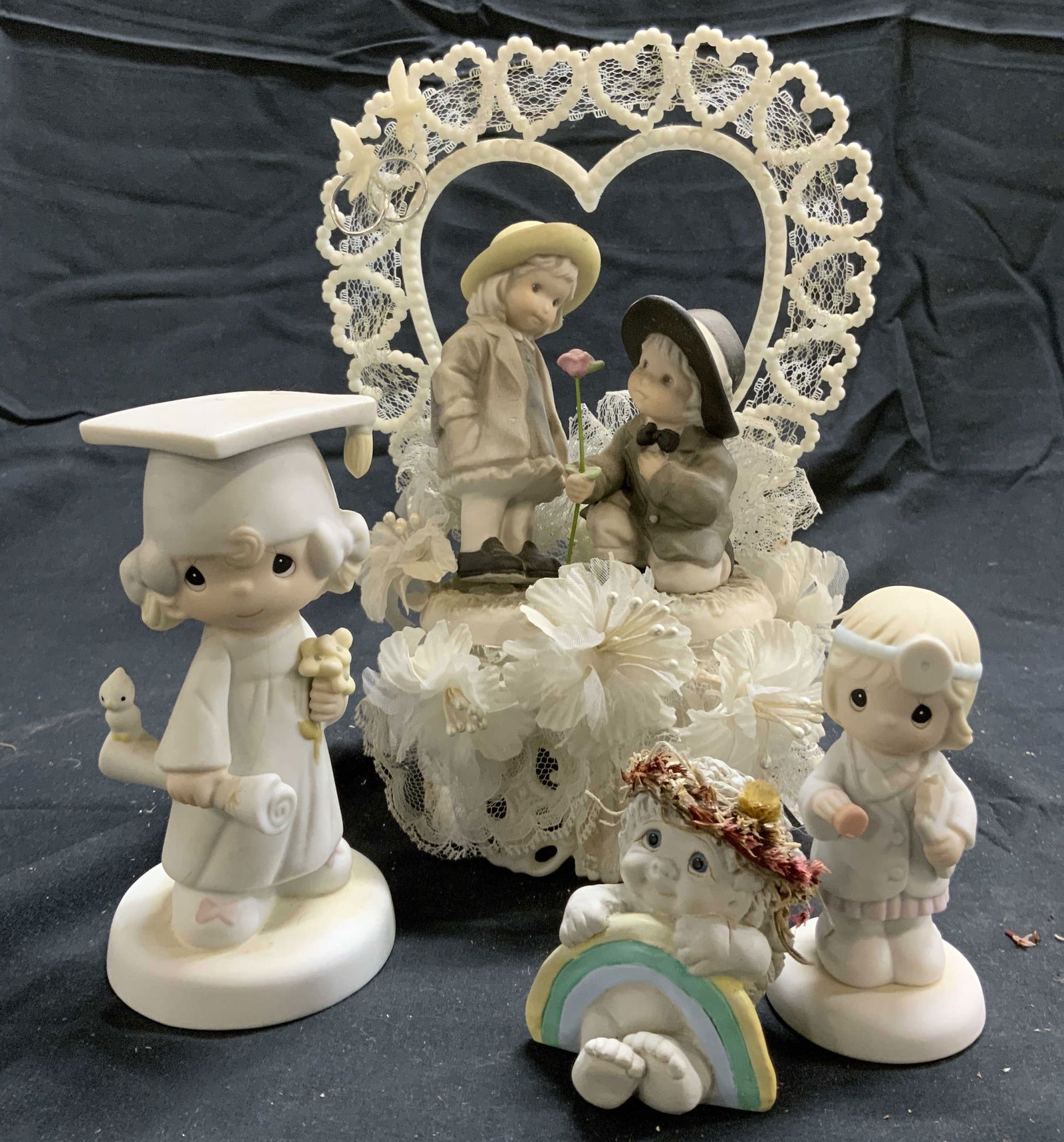 Porcelain & Lace Wedding Cake Topper & More (1 of 6)