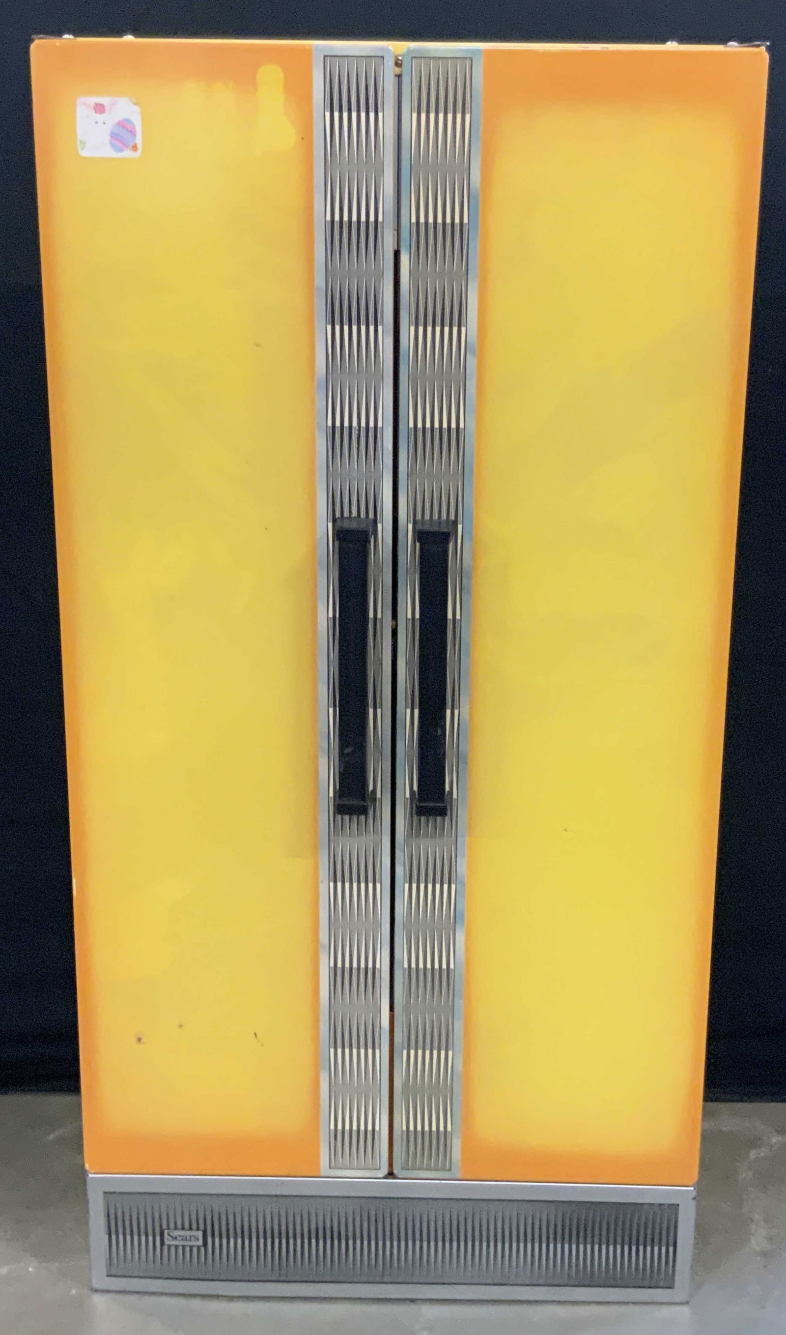 SEARS Vintage Metal Toy Refrigerator, 3ft ht (1 of 11)