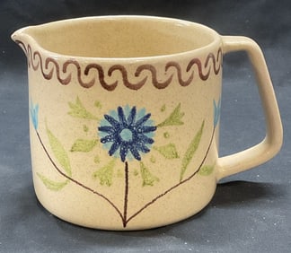 Bloomingdales Floral Ceramic Pitcher, Italy