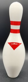 AMF HAPPY B-DAY Red & White Striped Bowling Pin