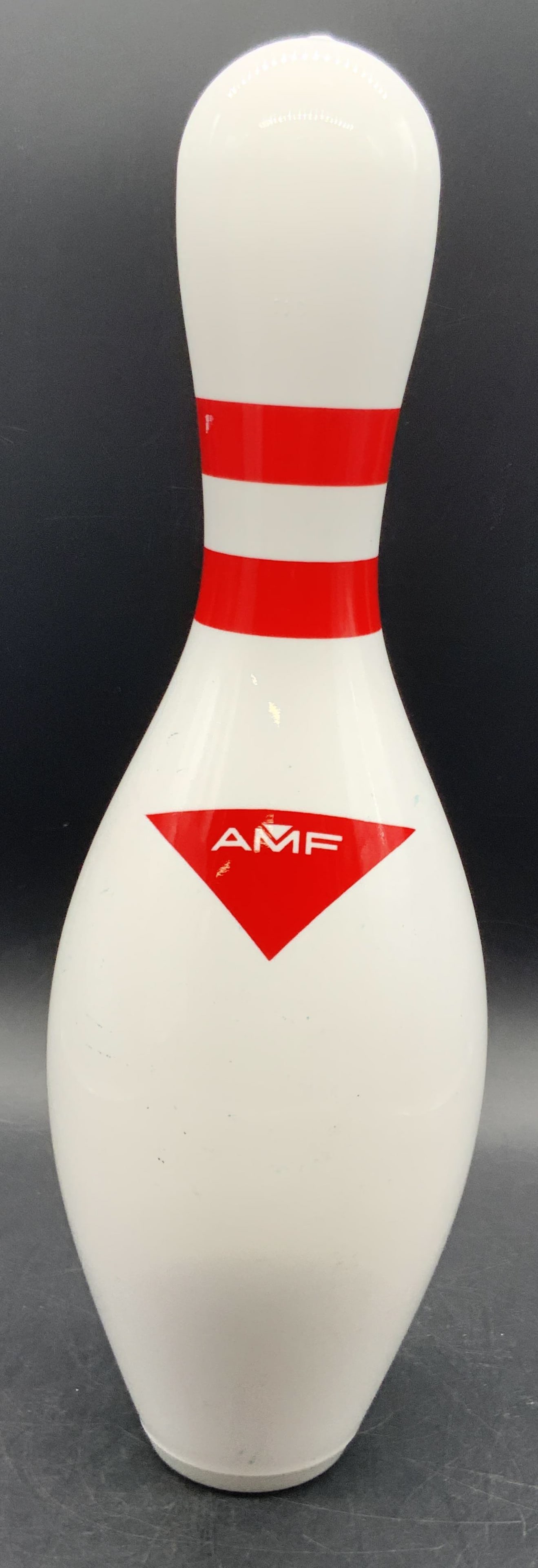 AMF HAPPY B-DAY Red & White Striped Bowling Pin (1 of 9)