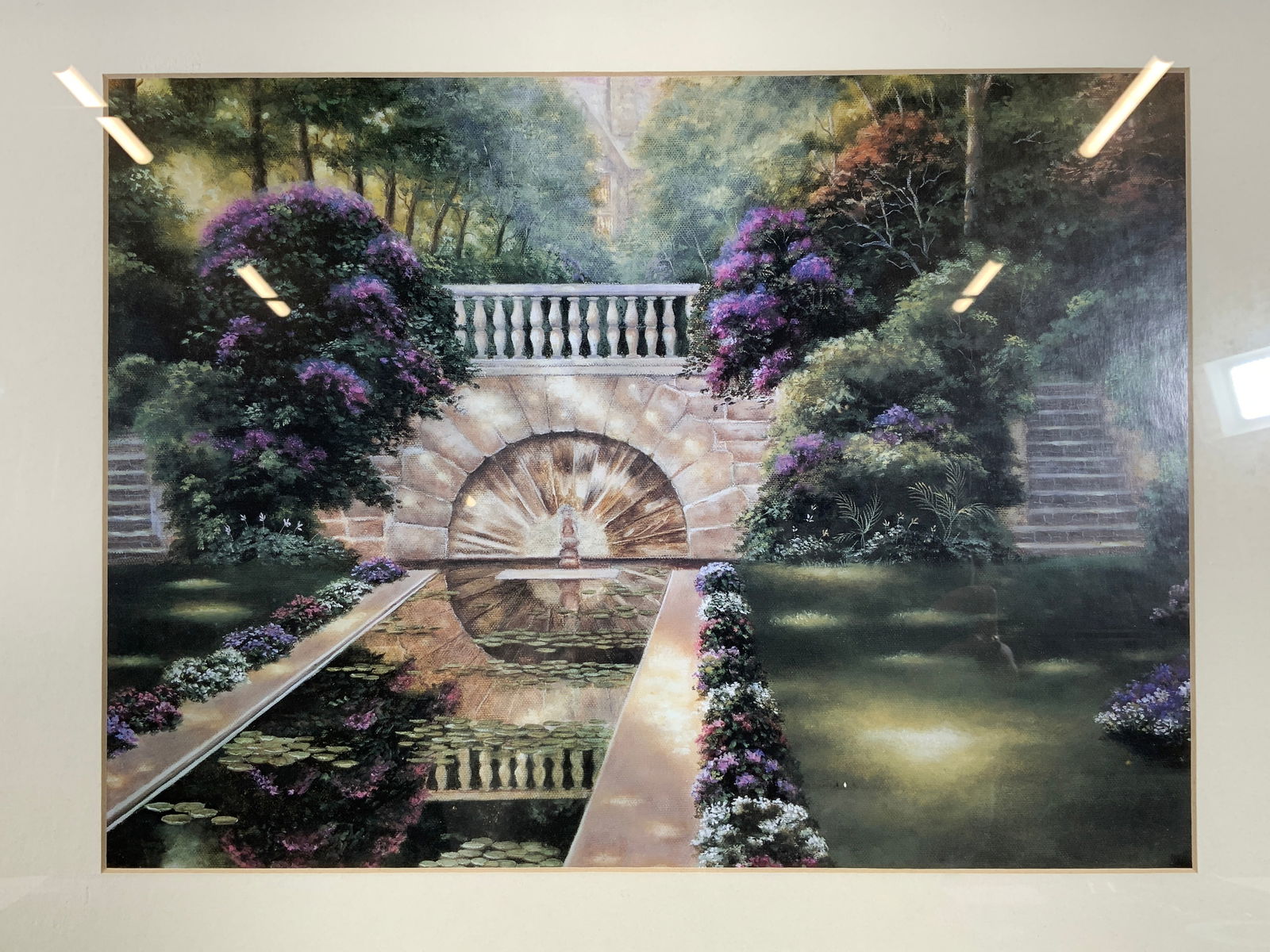 Framed Betsy Brown Villa Garden Lithograph (1 of 8)