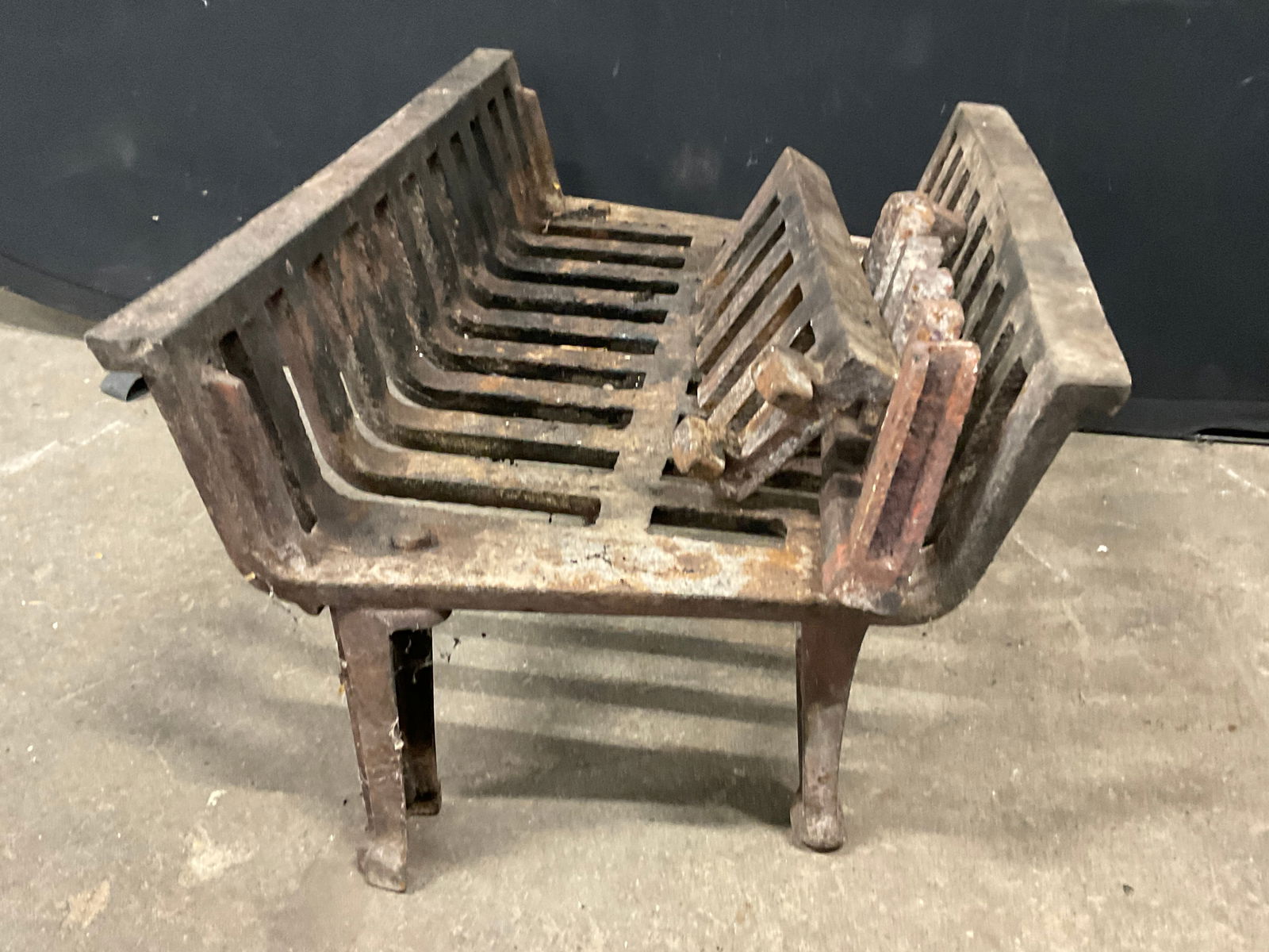 Vintage Iron Fireplace Grate (1 of 7)