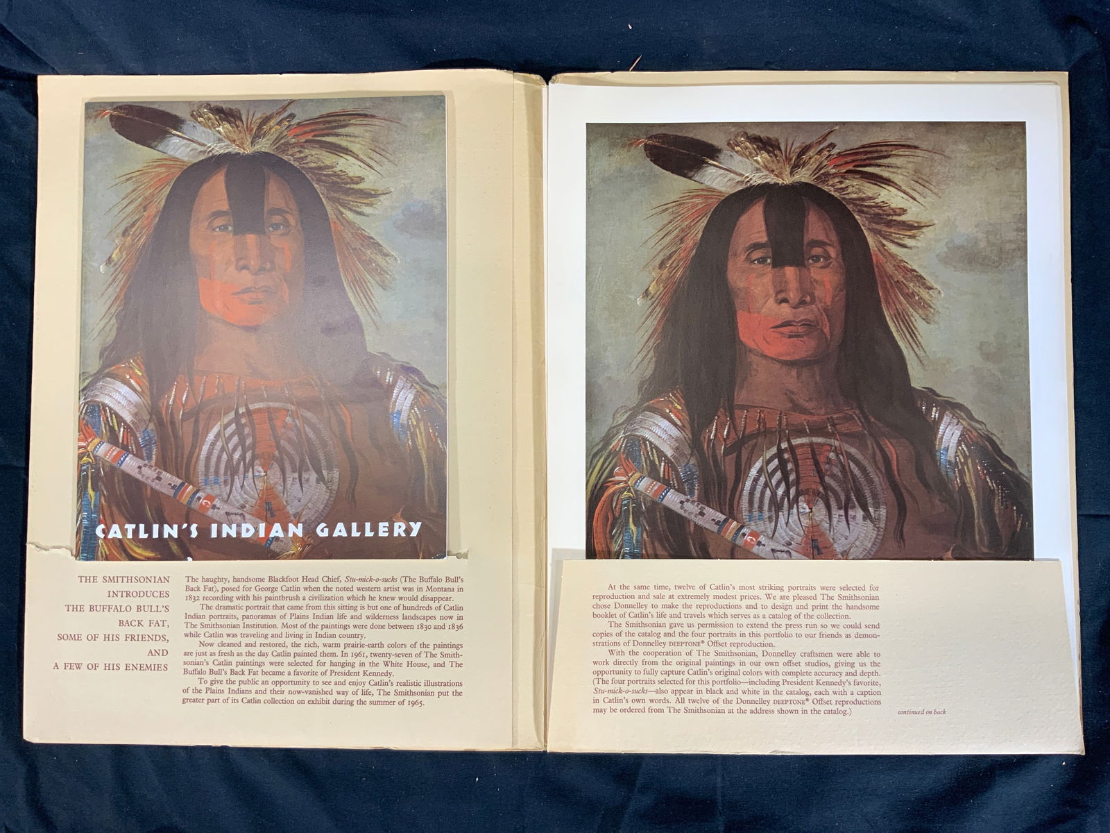 George Caitlins Indian Gallery Lithographs & Book (1 of 7)