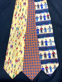 Lot 3 Silk Mens Neckties Ralph Lauren & More