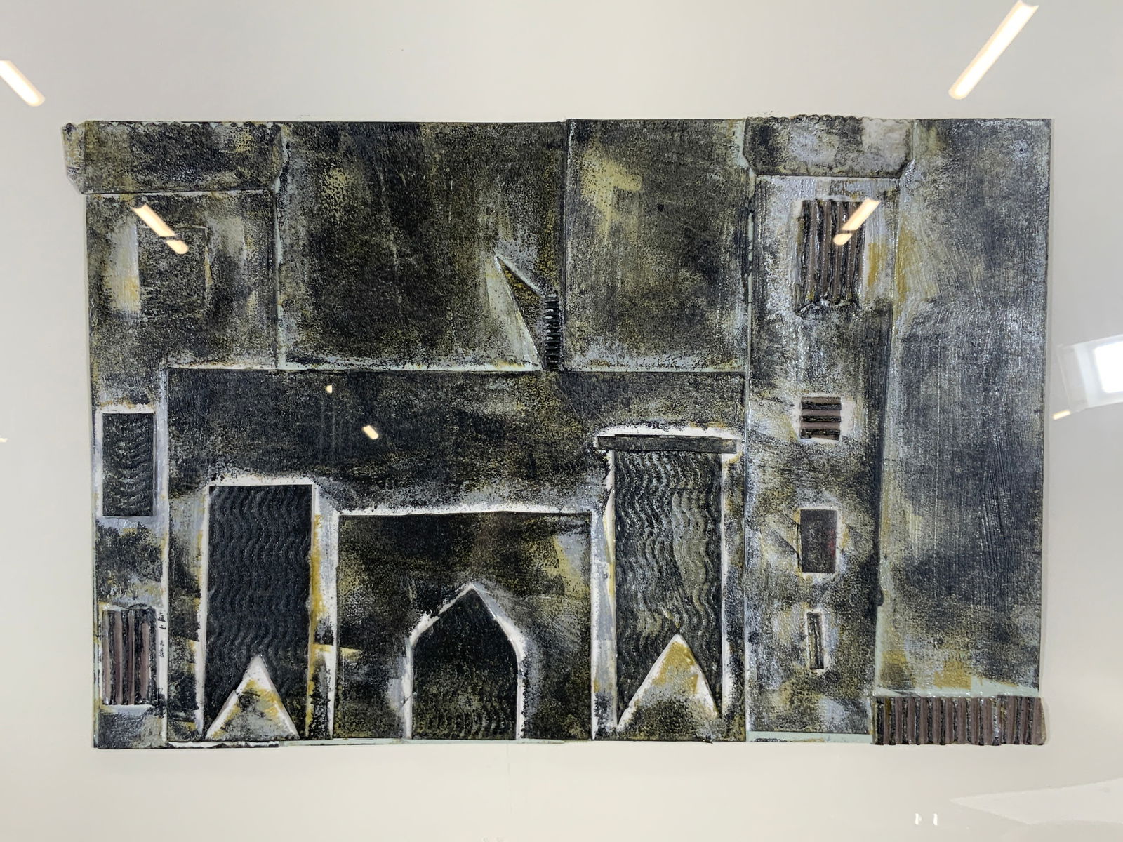 Framed Castle Doors Mixed Media Collage (1 of 11)