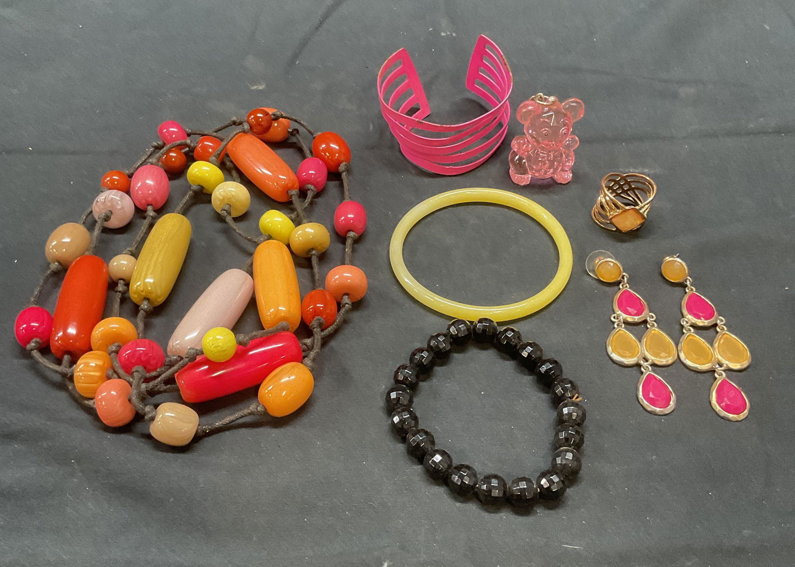 Lot 8 Crystal Earrings, Bracelet, Ring + (1 of 11)