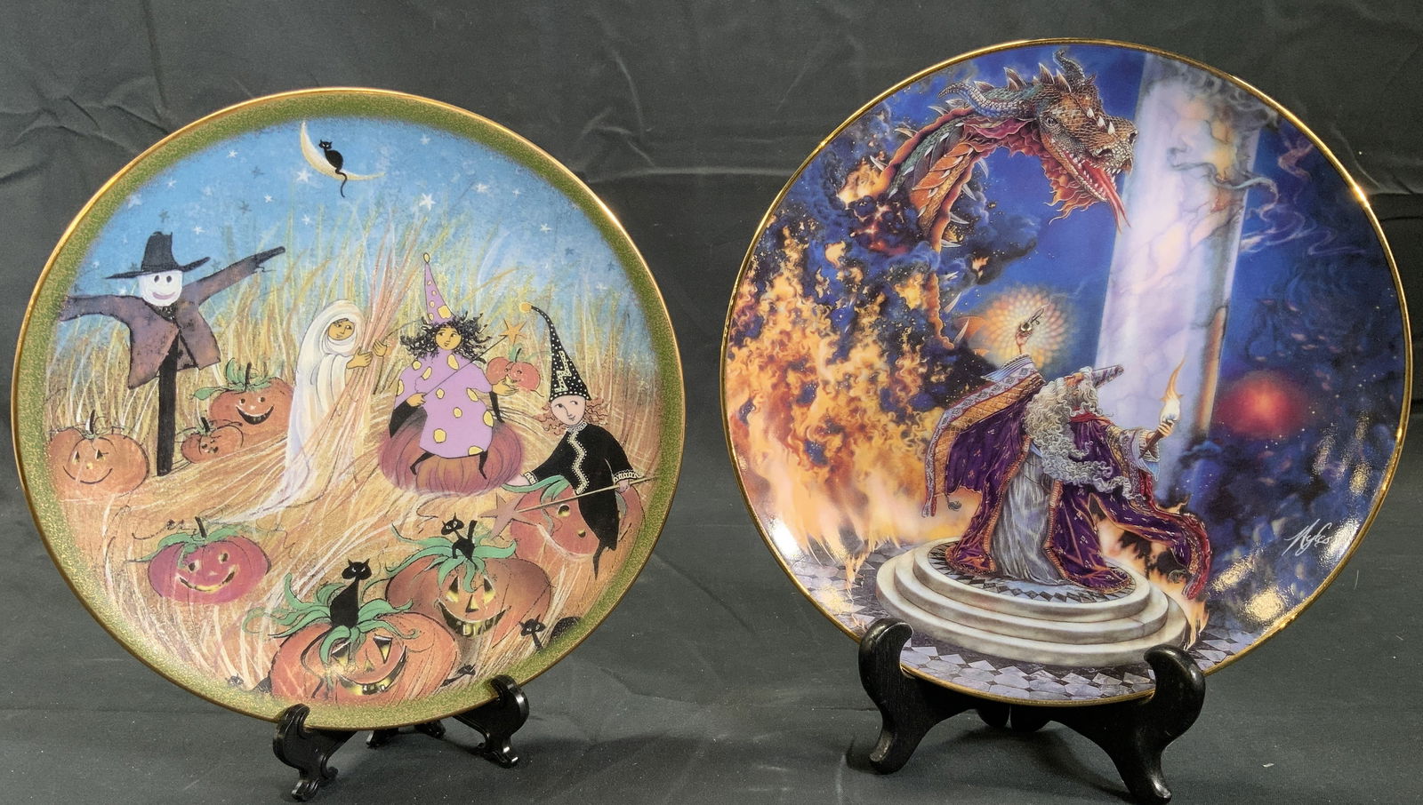 Decorative Vintage Fantasy & Halloween Wall plates (1 of 13)