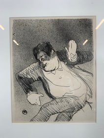 Caudieux at the Petit Casino Toulouse Lithograph