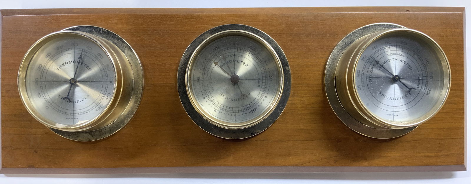 SPRINGFIELD Thermometer Barometer Humidity Meter (1 of 6)