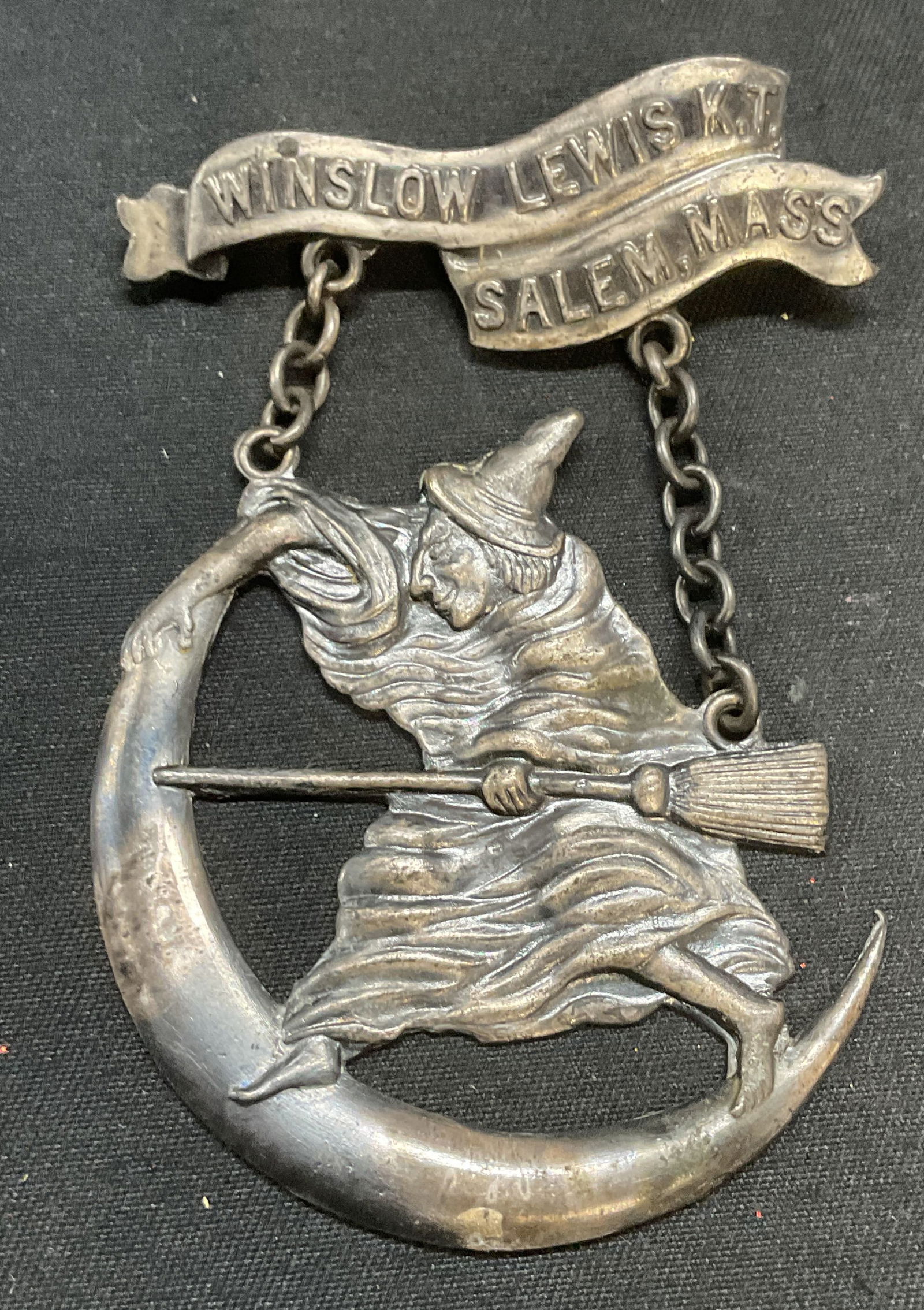 Antique Winslow Lewis Knights Templar Witch Pin (1 of 6)