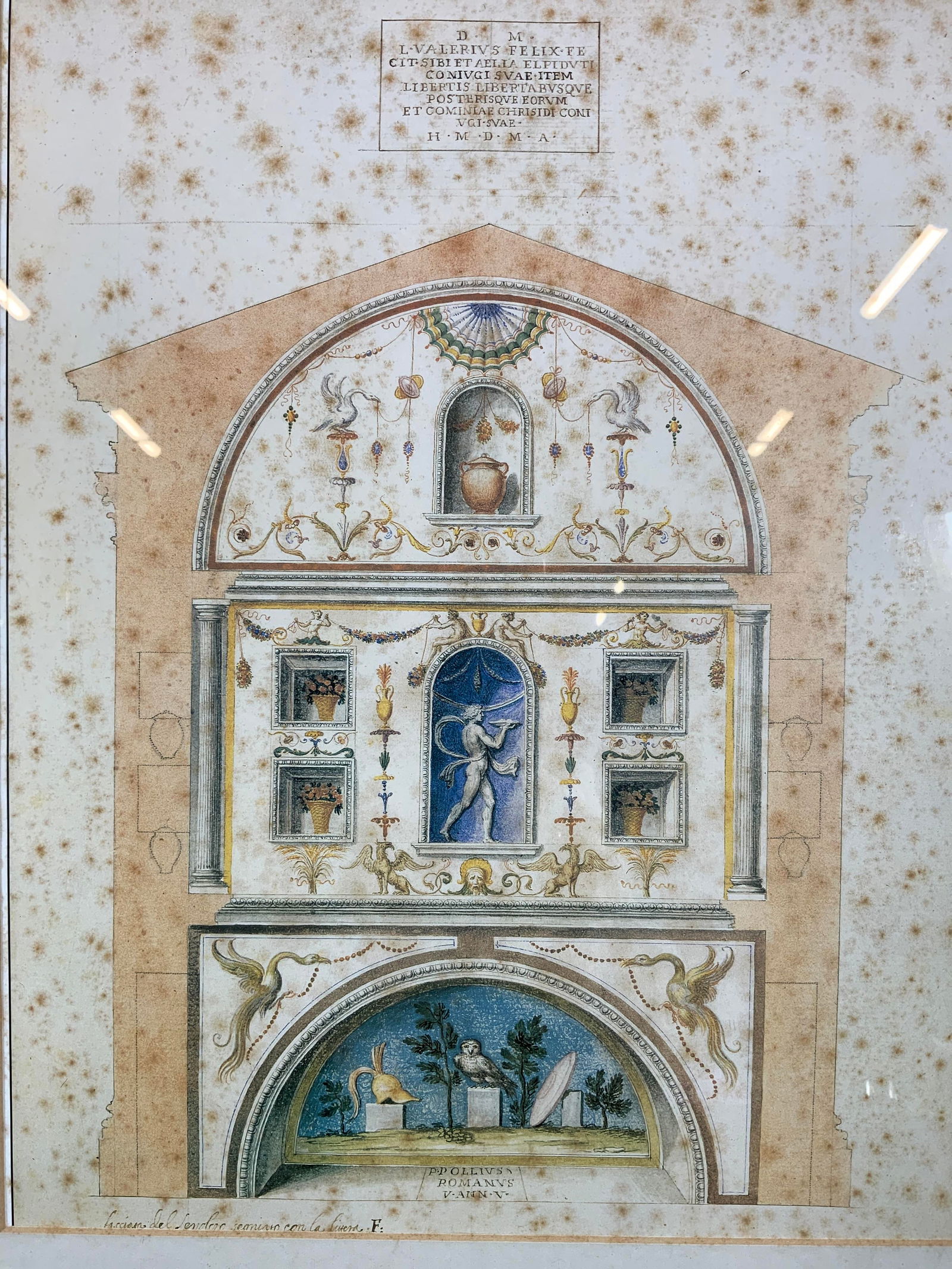 Framed Mural Architecture Design Lithograph (1 of 10)