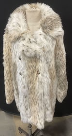 Be Fore Dawn White Faux Fur Coat NWT