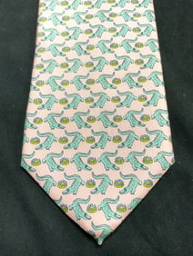 PETER BLAIR Italian Silk Alligator Detail Necktie