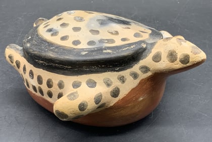 Vintage Handmade Turtle Pottery Figural