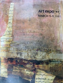 Nissan Engel Art Expo NY 1981 Exhibition Litho