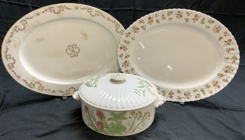 Lot 3 Vntg Porc Serv Dishes WINSOME & More