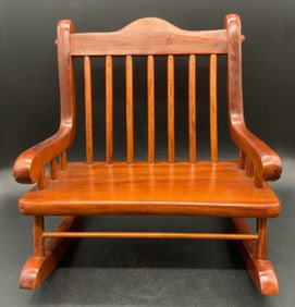 Salesman Sample / Doll Rocking Chair Bench