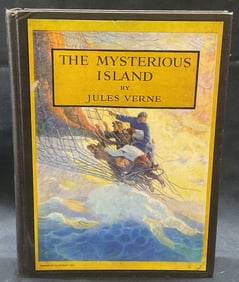 1920 Mysterious Island, Jules Verne, Wyeth Illustr