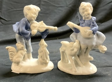 BAVARIA GEROLD PORZELLAN Vntg Porc Child Figures