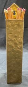 Colony Metalsmiths Brass Fireplace Match Holder