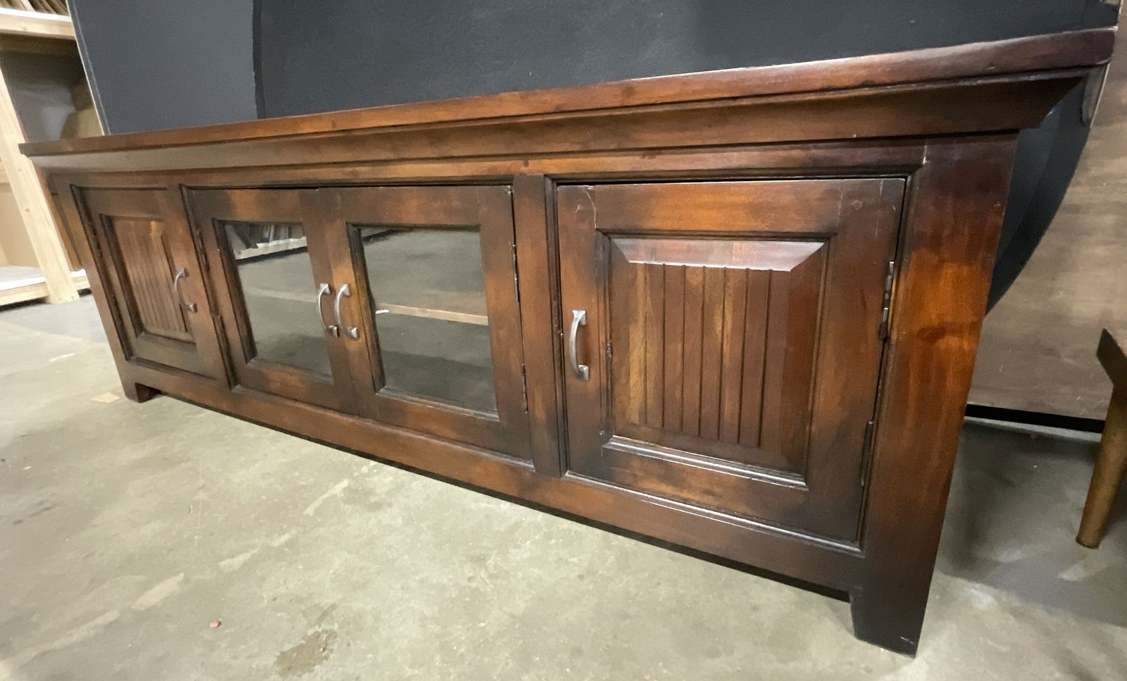 Wooden Entertainment Console / Television Console (1 of 9)