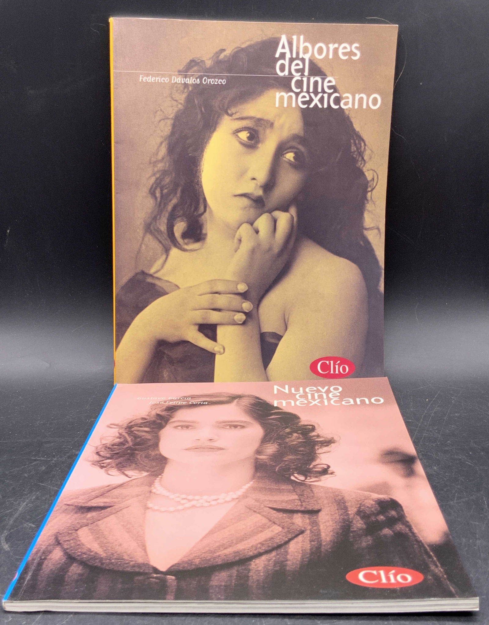 Lot 2 1996 & 1997 CLIO Spanish Film Magazines: Two vintage Spanish language film magazines titled CLIO. Magazine titles are ALBORES DEL CINE MEXICANO C. Federico D?valos Orozco and NUEVO CINE MEXICANO C. Gustavo Garcia & Jose Felipe Coria. Pieces