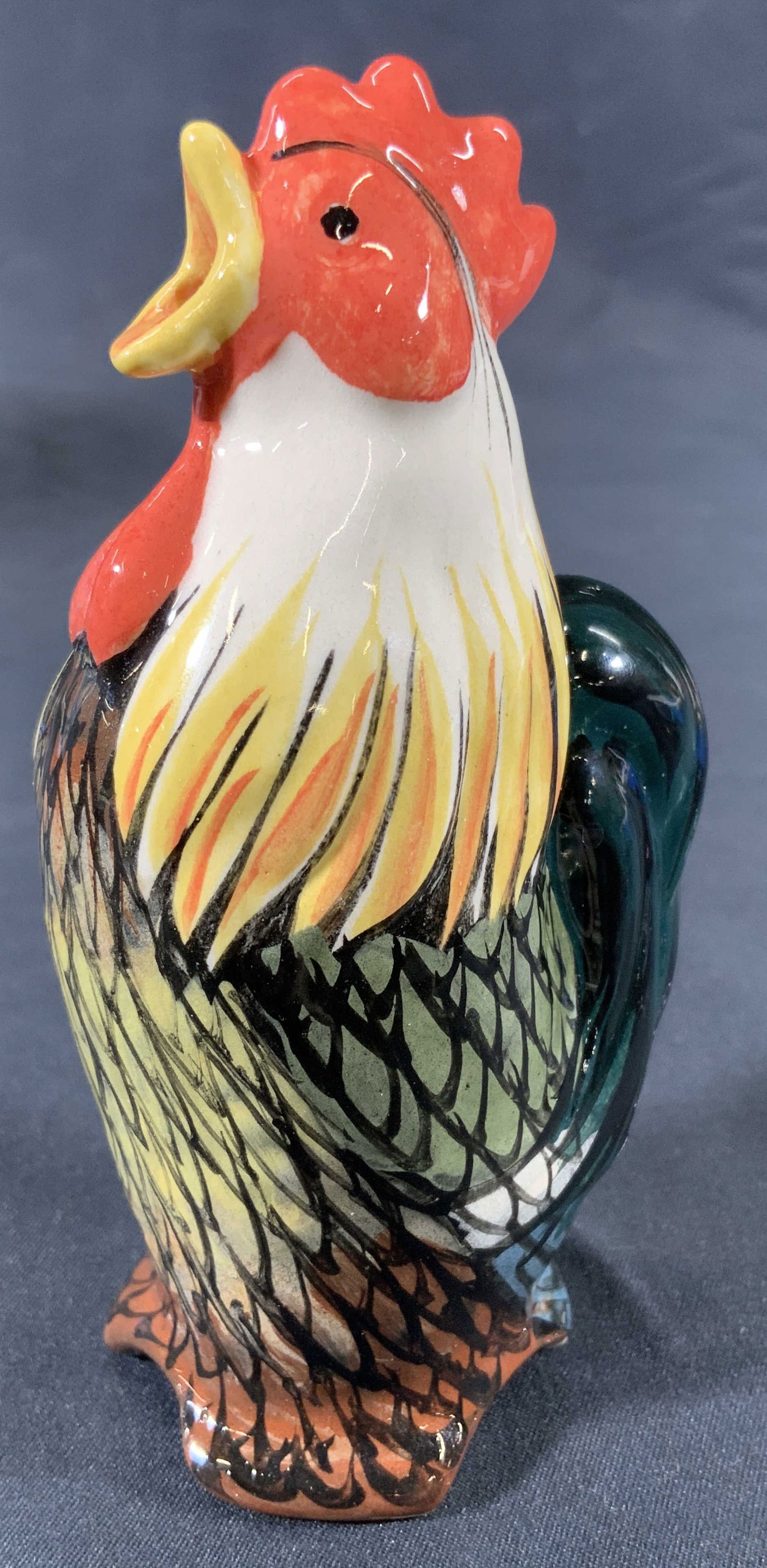 S.Bass Porcelain Rooster Crowing Figural (1 of 8)