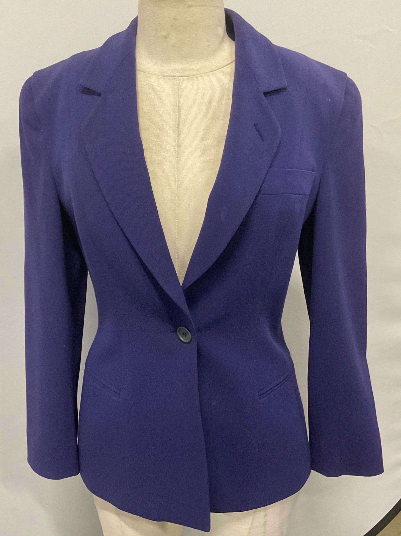 Giorgio Armani Purple Wool Suit Jacket Italy (1 of 9)