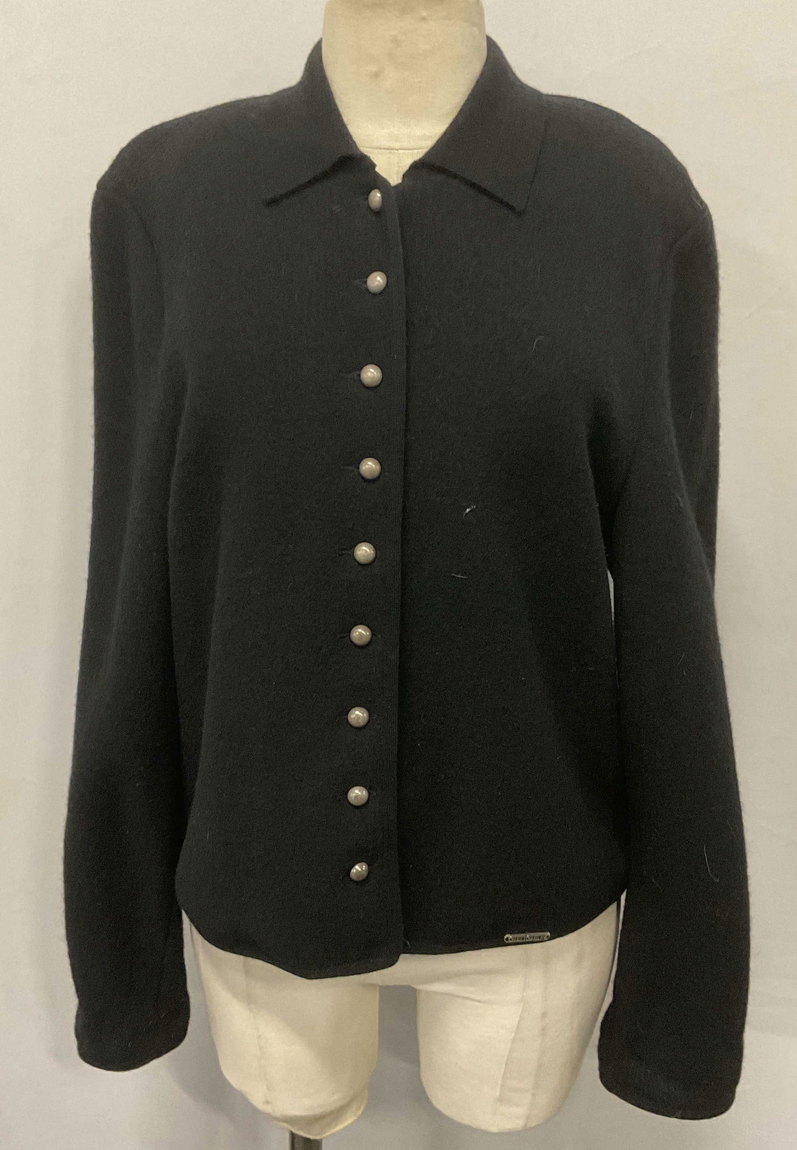 Geiger Black Wool Cardigan Sweater, Austria (1 of 7)