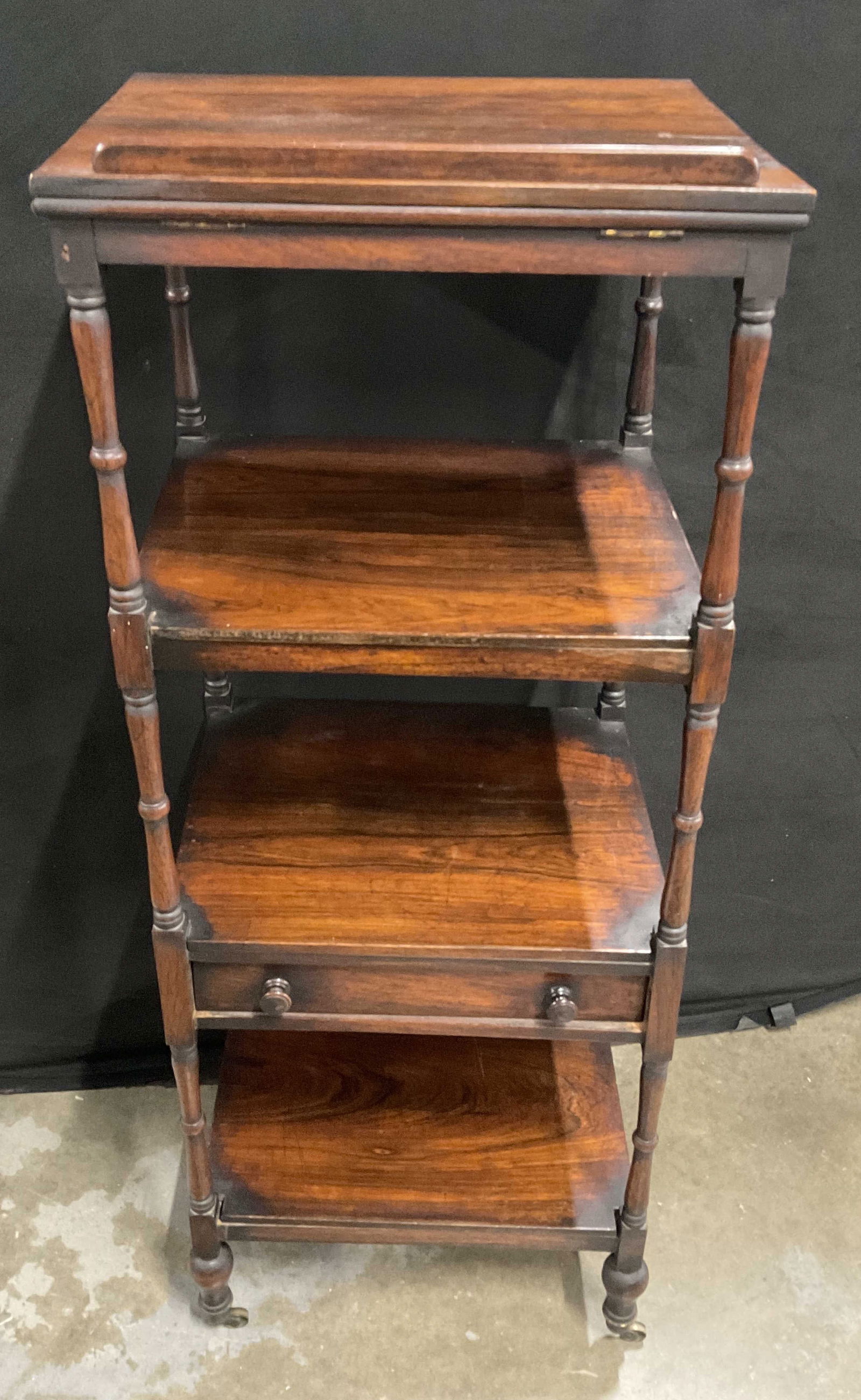 Vintage Tiered Etagere Display Shelf on Casters (1 of 10)