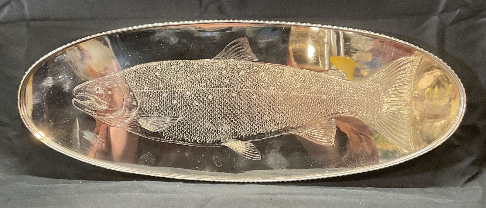 Mara Silver Plated Copper Fish Platter, England (1 of 7)