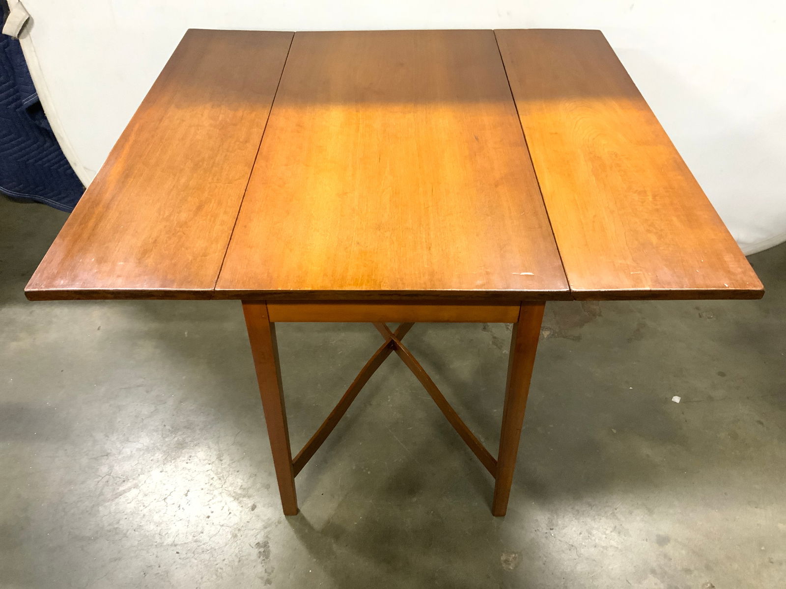 Vintage Wooden Drop Leaf Dining Table (1 of 8)