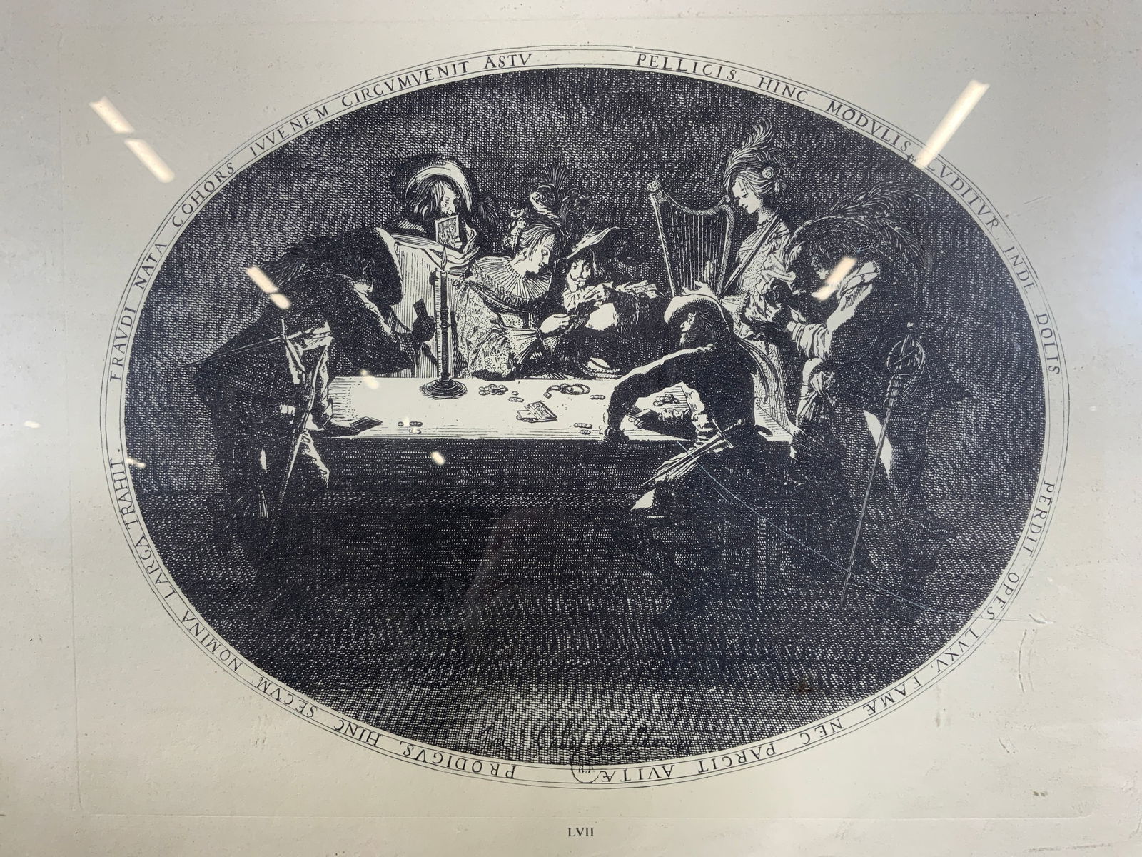After Jacques Callot The Card Players Etching (1 of 12)