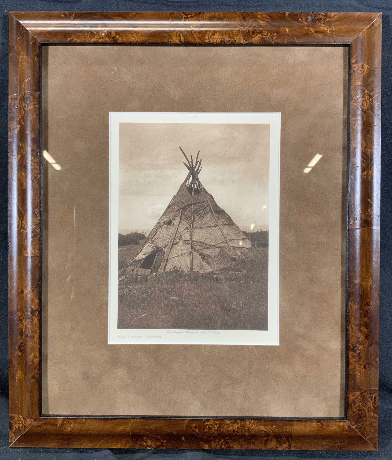 Edward S. Curtis Mat Lodge - Yakima Photogravure (1 of 8)