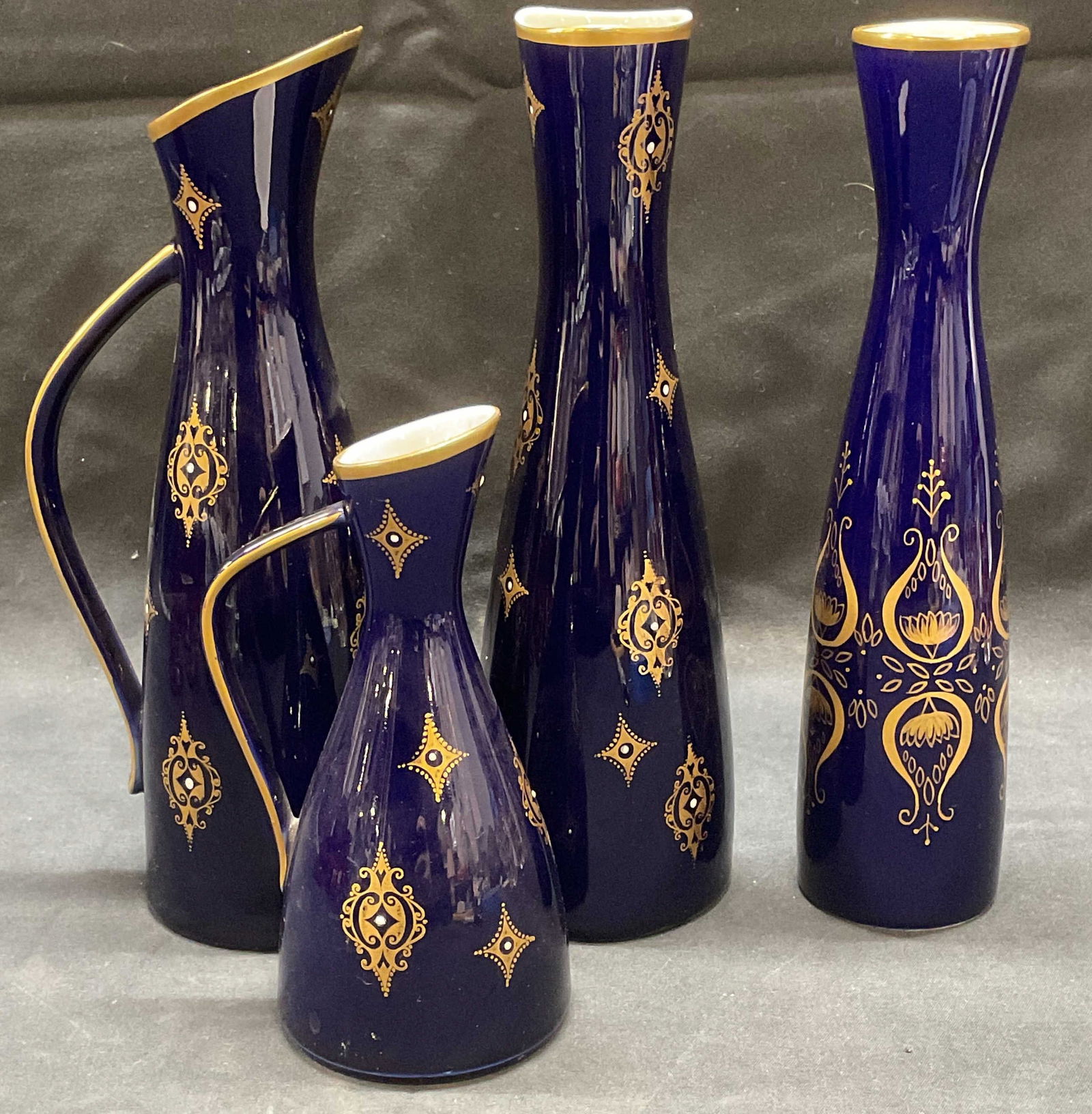 Lot 4 Unter Weiss Bach Echt Kobalt Porc Vase + (1 of 10)