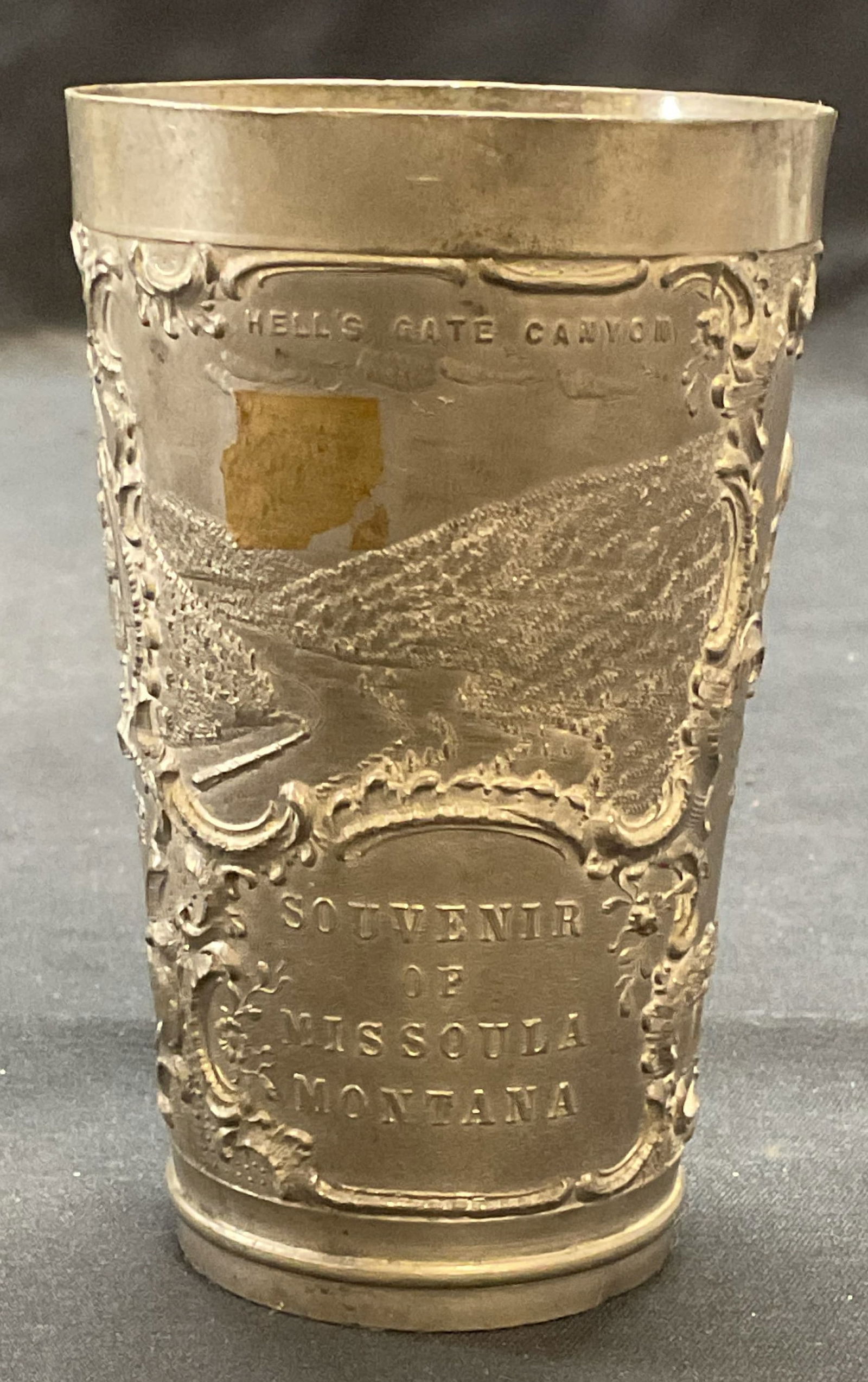 Vntg Kohn Pewter Montana Souvenir Cup, Germany (1 of 6)